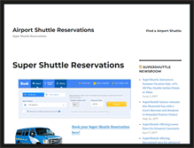 Tablet Screenshot of airportshuttlefinder.com